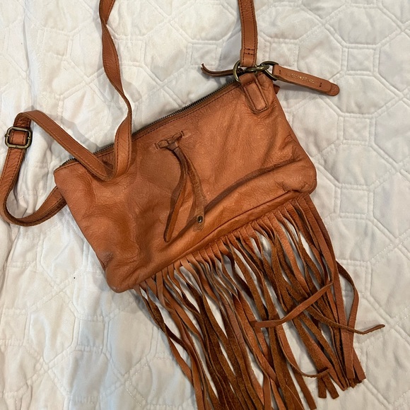 Lucky Brand Handbags - Lucky Brand Leather Boho Crossbody Purse